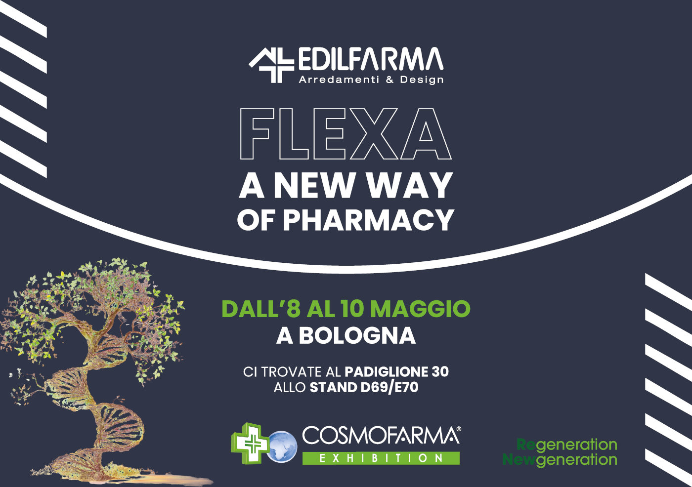 Locandina della fiera COSMOFARMA 2026